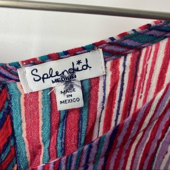 Splendid Woven Sunstone striped multicolor shift dress M - Picture 10 of 10